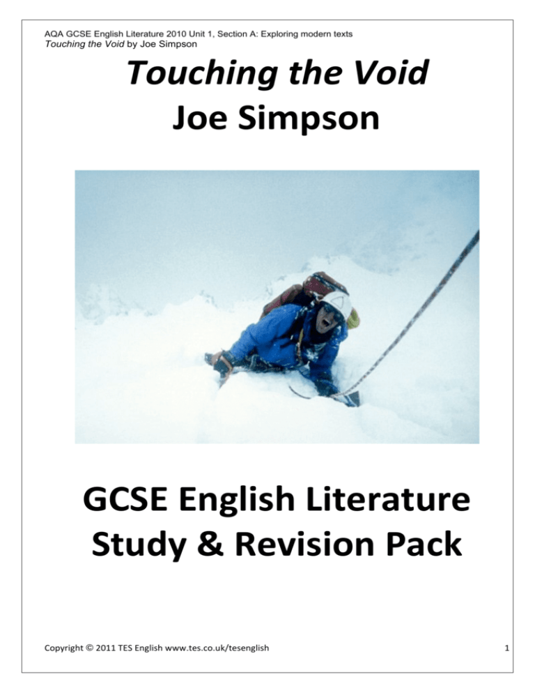 Touching the Void by Joe Simpson