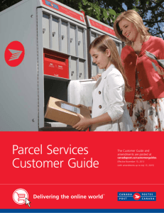 Parcel Services Customer Guide