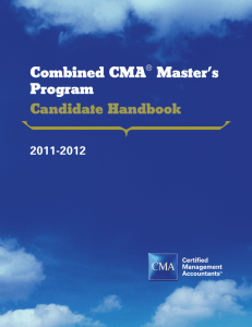 Combined CMA® Master's Program