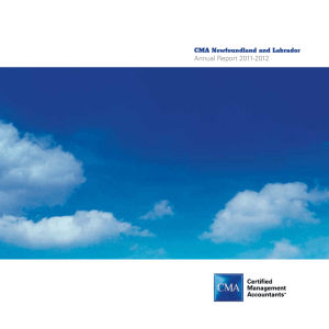 CMA Newfoundland and Labrador Annual Report 2011-2012