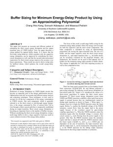 Buffer Sizing for Minimum Energy