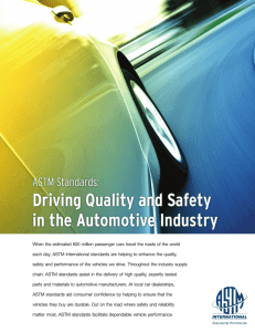 Driving Quality and Safety in the Automotive Industry