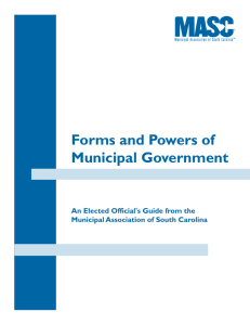 Forms and Powers of Municipal Government