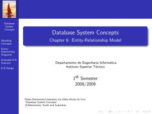 Database System Concepts - Chapter 6: Entity