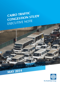 Cairo TraffiC CongesTion sTudy ExEcutivE NotE May