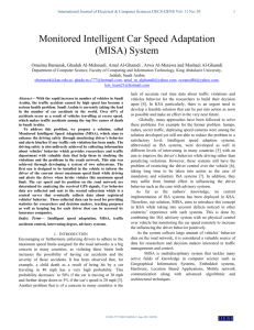 Monitored Intelligent Car Speed Adaptation (MISA) System