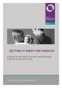 Getting it right for families - Early Intervention Foundation