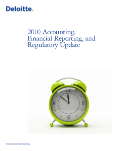2010 Accounting, Financial Reporting, and Regulatory Update