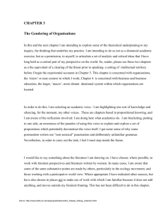 CHAPTER 3 The Gendering of Organisations