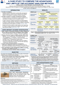 a case study to compare the advantages and limits of two accident