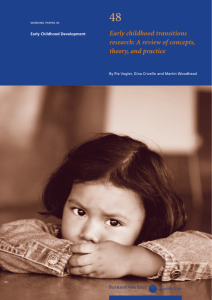 Early childhood transitions research: A review of concepts, theory