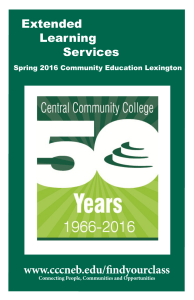 View/download catalog - Central Community College