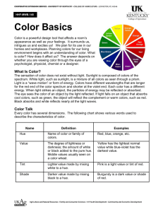 Color Basics - University of Kentucky