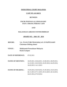 industrial court malaysia case no. 4/4