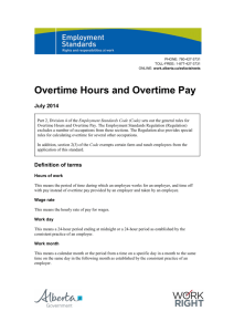 Overtime Hours and Overtime Pay - Alberta Jobs, Skills, Training
