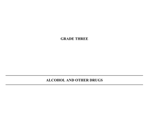 GRADE THREE ALCOHOL AND OTHER DRUGS