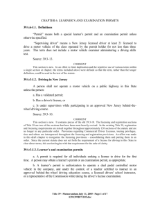 CHAPTER 6. LEARNER'S AND EXAMINATION PERMITS 39A:6