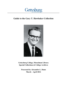 Guide to the Gary T. Hawbaker Collection