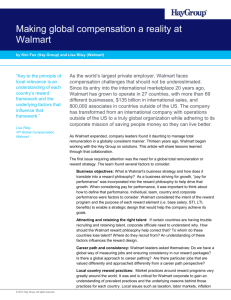 Making global compensation a reality at Walmart