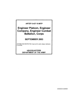 Engineer Platoon, Engineer Company, Engineer Combat Battalion