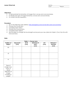 Lenses Virtual Lab Using PhET Geometric Optics