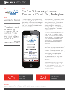 The Free Dictionary App Increases Revenue by 25% with Flurry