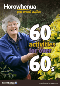 60 Activities for Over 60s - Horowhenua District Council