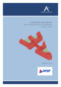 cambridge assessment shaftesbury road, cambridge travel plan