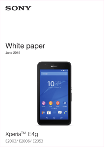 White paper - Sony Mobile