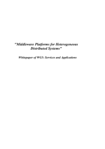 Middleware Platforms for Heterogeneous Distributed Systems