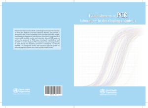 Establishment of PCR laboratory in developing countries