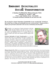 emergent spirituality social transformation