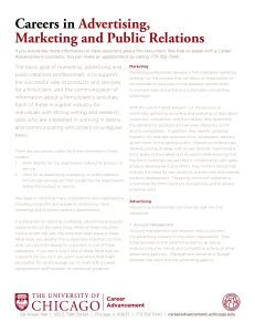 Careers in Advertising, Marketing and Public Relations