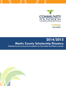 Martin County Scholarship Directory