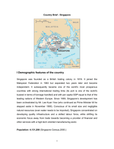 I Demographic features of the country