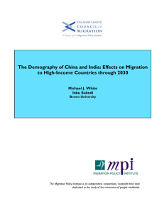 The Demography of China and India