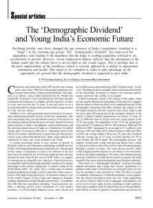 The 'Demographic Dividend' and Young India's Economic Future