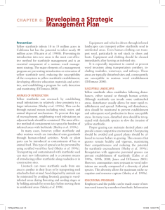 CHAPTER 8: Developing a Strategic Management Plan - Cal-IPC