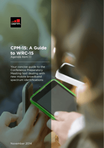 CPM-15: A Guide to WRC-15