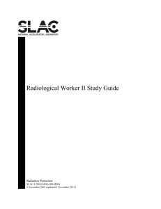 Radiological Worker II Study Guide