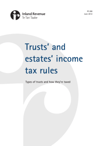 Trusts' and estates' income tax rules