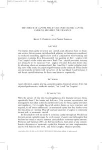 The Impact of Capital Structure on Economic Capital and Risk