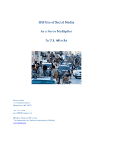 ISIS Use of Social Media As a Force Multiplier In US