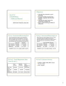 Fin 4713 CHAPTER 6a – Additional Material Objectives Ex 6a.3