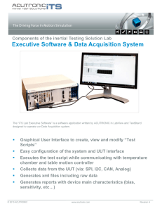 Executive Software & Data Acquisition System