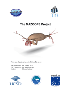 The MAZOOPS Project - Jaffe Laboratory for Underwater Imaging