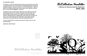April 2009 Printable 11X17 Newsletter