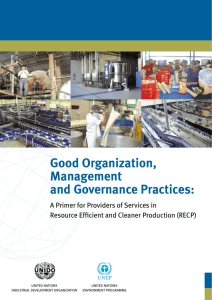 Good Organization, Management and Governance Practices