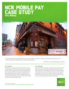 NCR MOBILE PAY CASE STUDY