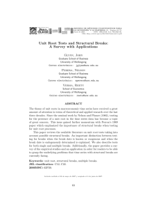 Unit Root Tests and Structural Breaks: A Survey with Applications